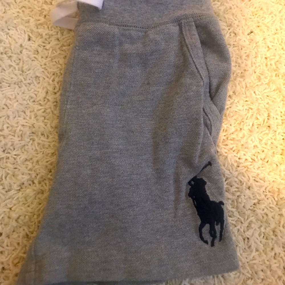 Little boy 3T Polo by Ralph Lauren shorts.